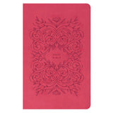 NLT Premium Gift Bible, Red Letter, Very Berry Pink Vines (Immitation Leather)