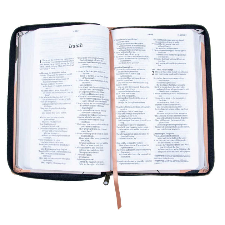 NLT Filament Thinline Reference Bible, Sunset Branches With Zip (Imitation Leather)