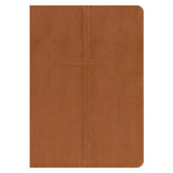 NIV Cross Saddle Tan Imitation Leather Every Man's Bible Large Print