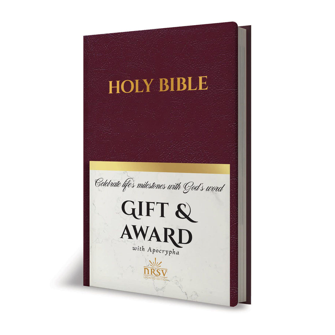 NRSV Gift & Award Bible With Apocrypha Updated Edition, Burgundy (Imitation Leather)