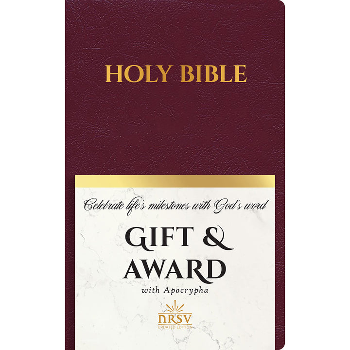 NRSV Gift & Award Bible With Apocrypha Updated Edition, Burgundy (Imitation Leather)