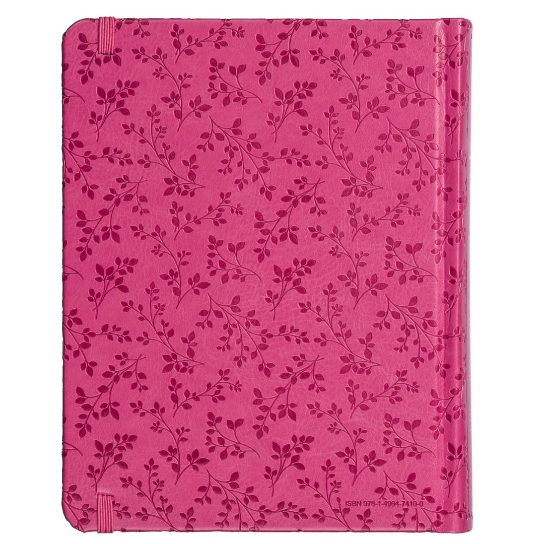 NLT Pink Peony Faux Leather Inspire Filament Bible