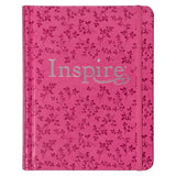 NLT Pink Peony Faux Leather Inspire Filament Bible
