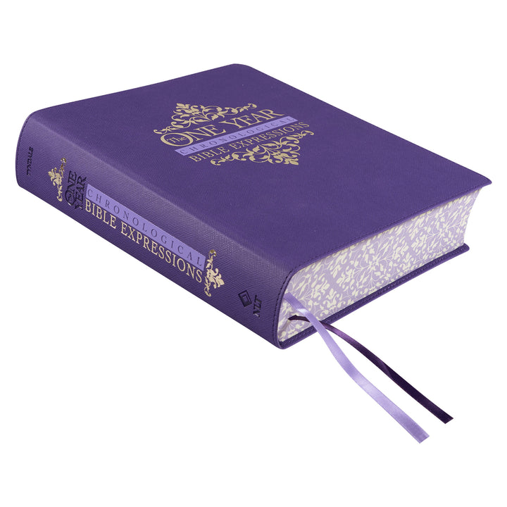 NLT Faux Leather Flexcover The One Year Chronological Bible Expressions