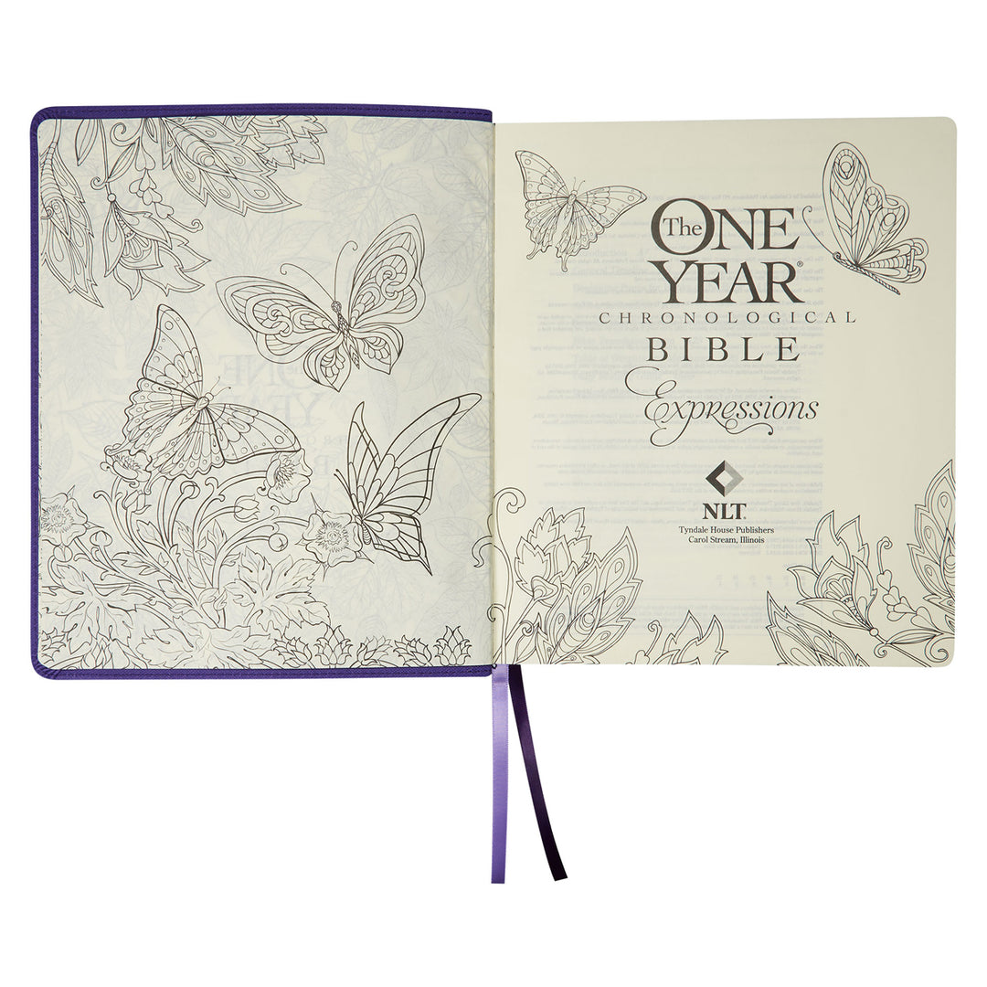 NLT Faux Leather Flexcover The One Year Chronological Bible Expressions