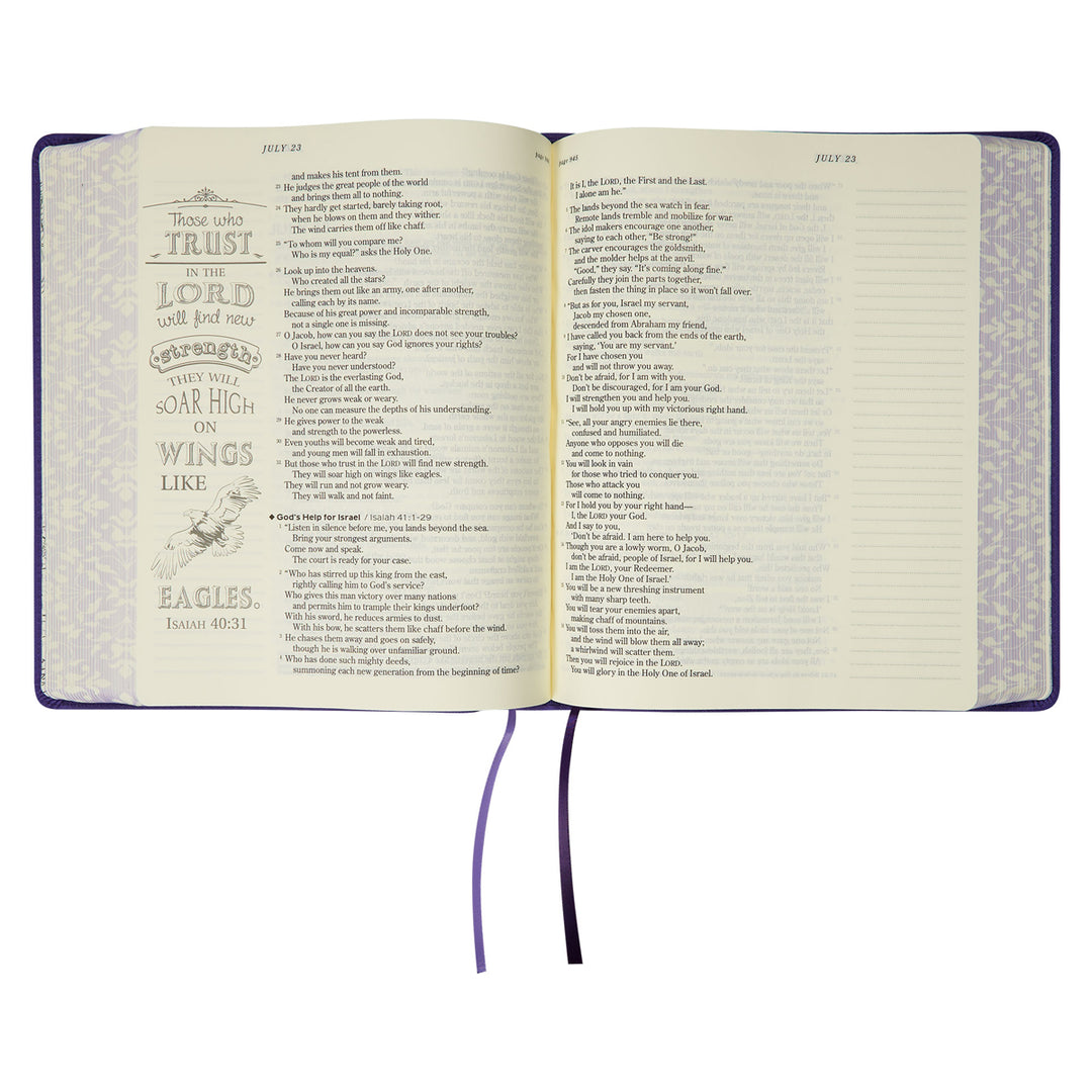 NLT Faux Leather Flexcover The One Year Chronological Bible Expressions