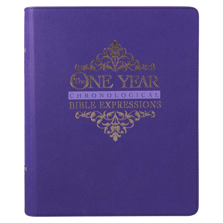 NLT Faux Leather Flexcover The One Year Chronological Bible Expressions