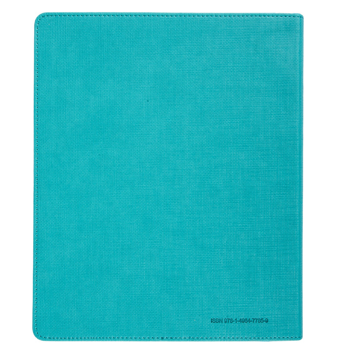 NLT Teal Faux Leather Flexcover One Year Bible Expressions