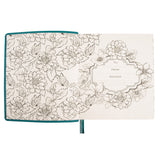 NLT Teal Faux Leather Flexcover One Year Bible Expressions