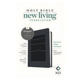 NLT Black Mountainscape Imitation Leather Premium Value Filament Compact Bible