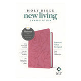 NLT Pink Rose Imitation Leather Premium Value Filament Compact Bible