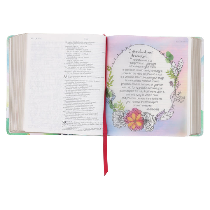 NLT Joyful Colors Faux Leather Inspire Prayer Filament-Enabled Bible