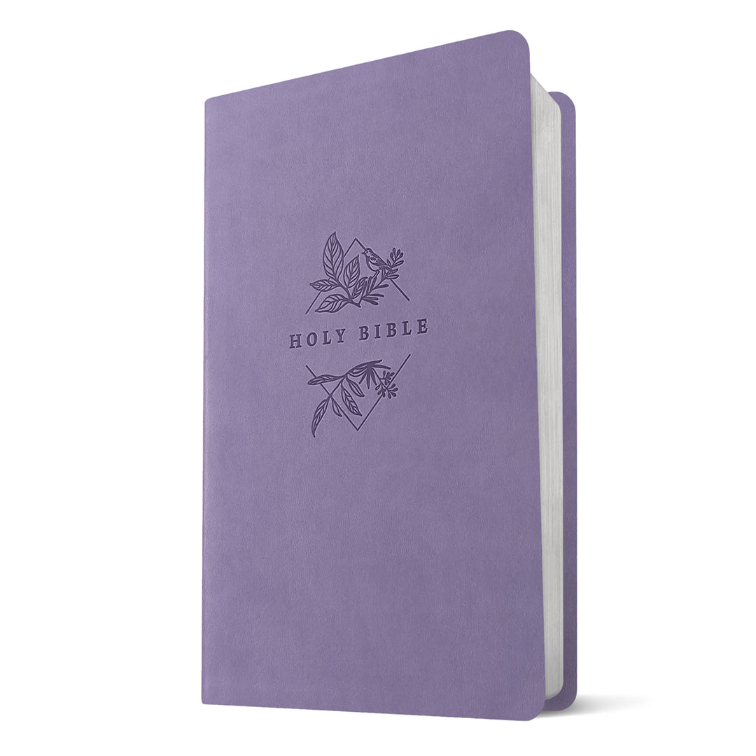 NLT Lavender Imitation Leather Filament Premium Value Thinline Bible Large Print