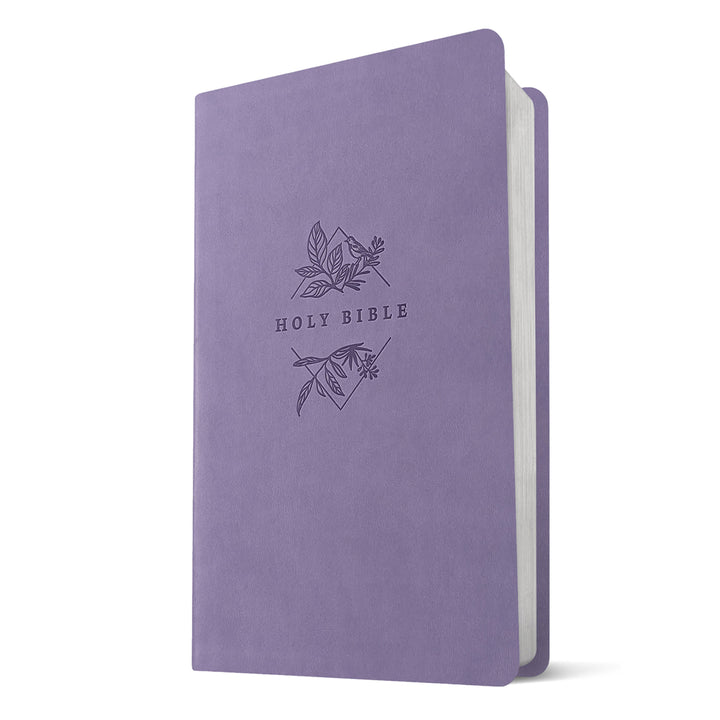 NLT Lavender Imitation Leather Filament Premium Value Thinline Bible Large Print