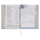 NLT Sky Blue Imitation Leather Filament Enabled Every Woman’s Bible