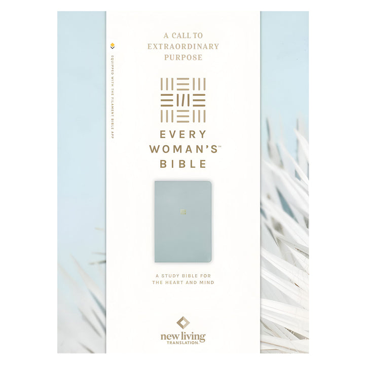 NLT Sky Blue Imitation Leather Filament Enabled Every Woman’s Bible