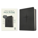NLT Trinity Cross Black Imitation Leather Filament Premium Value Thinline Bible
