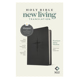 NLT Trinity Cross Black Imitation Leather Filament Premium Value Thinline Bible