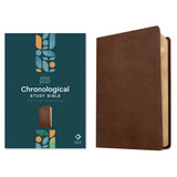 NLT Rustic Brown Imitation Leather One Year Chronological Study Bible