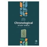 NLT Sage Green Mosaic Imitation Leather One Year Chronological Study Bible