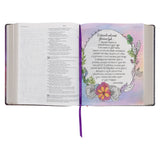 NLT Purple Faux Leather Flexcover Inspire Prayer Filament-Enabled Edition Bible Giant Print