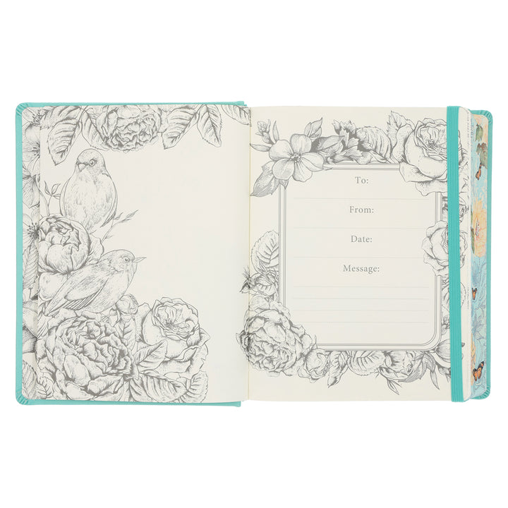 NLT Aquamarine Hardcover Faux Leather Inspire Filament-Enabled Bible