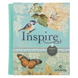 NLT Aquamarine Hardcover Faux Leather Inspire Filament-Enabled Bible