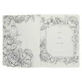 NLT Cream Floral Paperback Inspire Filament-Enabled Bible