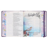 NLT Purple Faux Leather Hardcover Inspire Praise Filament-Enabled Edition Bible