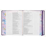 NLT Purple Faux Leather Hardcover Inspire Praise Filament-Enabled Edition Bible