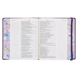 NLT Purple Faux Leather Hardcover Inspire Praise Filament-Enabled Edition Bible