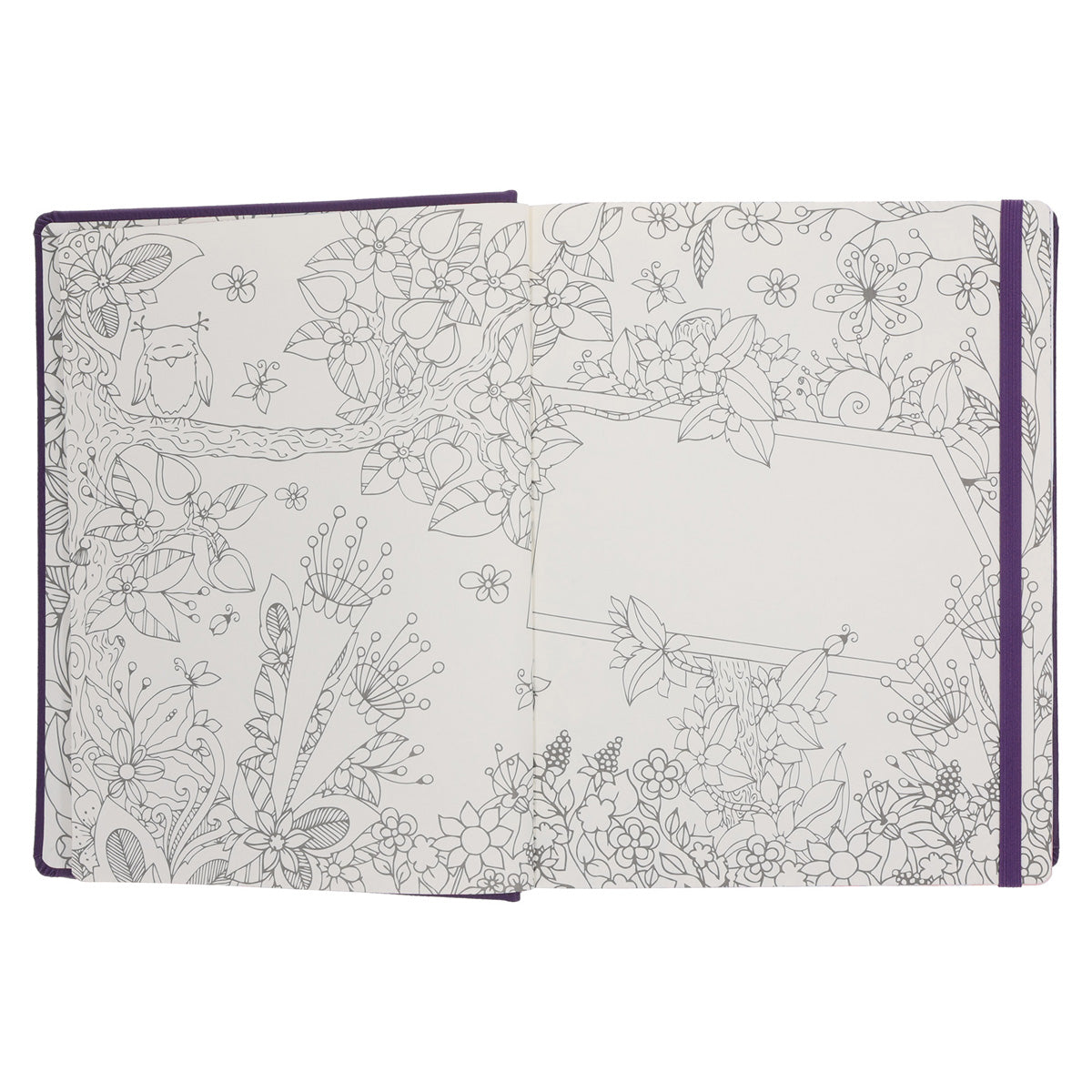 NLT Purple Faux Leather Hardcover Inspire Praise Filament Bible Large Print