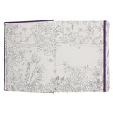 NLT Purple Faux Leather Hardcover Inspire Praise Filament Bible Large Print