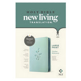 NLT Baby Blue Blossoms Imitation Leather with Zip Filament Thinline Ref Large Print Red Letter