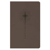 NLT Star Cross Taupe Imitation Leather Premium Gift Bible Red Letter