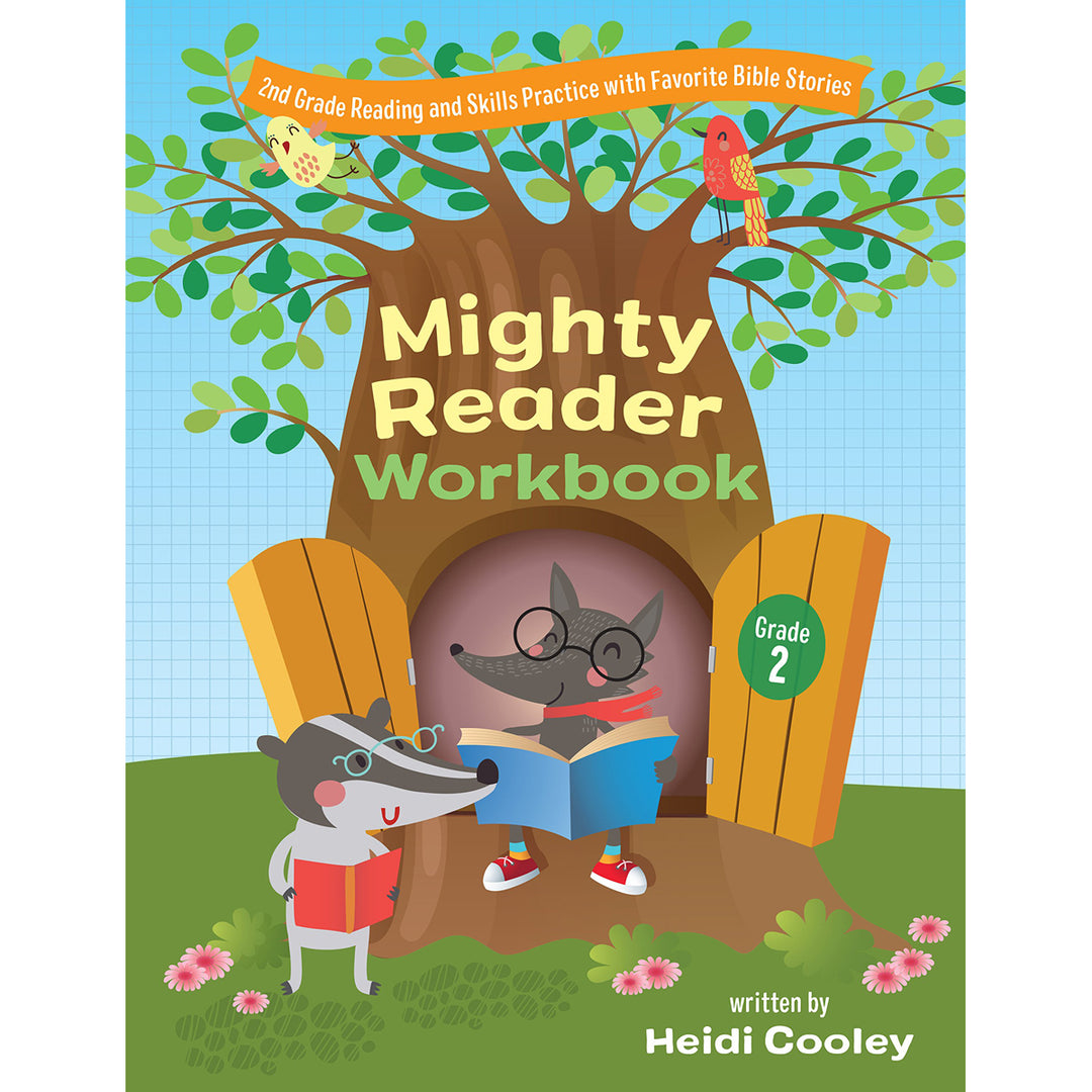 Mighty Reader Workbook: 2nd Grade Reading And Skills Practice With Favorite Bible Stories(Paperback)