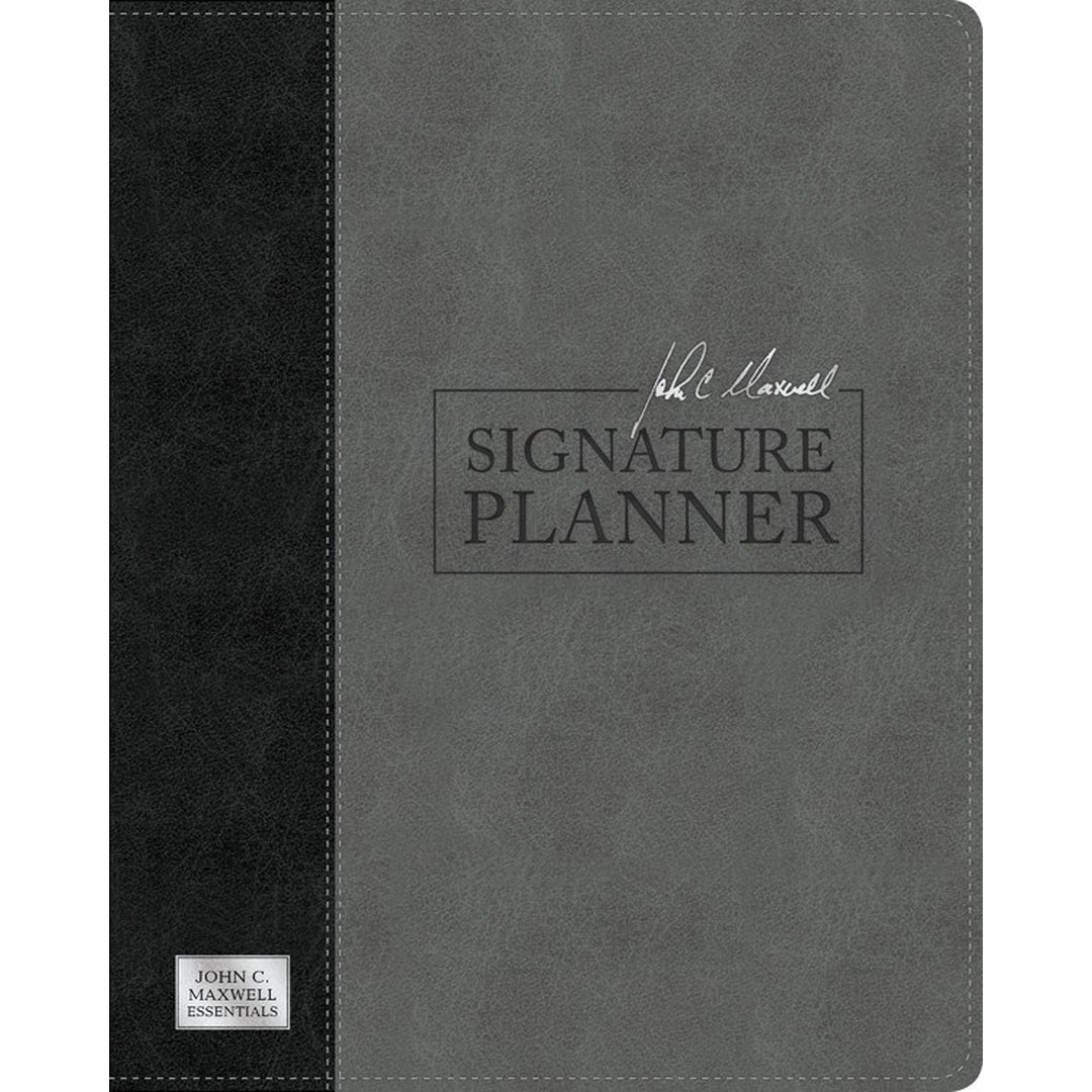 John C. Maxwell Signature Planner Gray / Black (Imitation Leather)