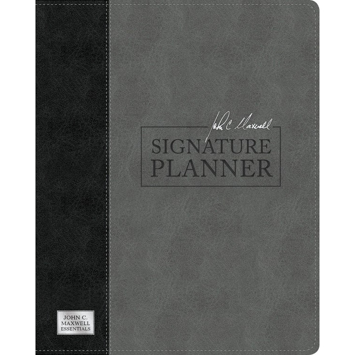 John C. Maxwell Signature Planner Gray / Black (Imitation Leather)