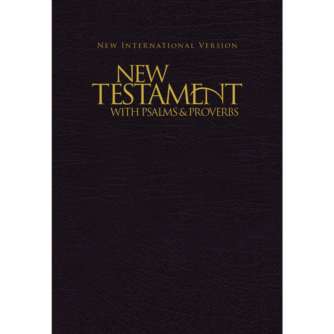 NIV New Testament With Psalms & Proverbs Pocket Sized Black (Paperback)