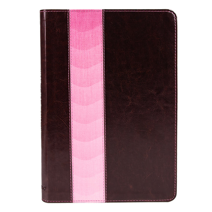 The Message Brown & Pink Two Tone Imitation Leather Slimline Edition Bible