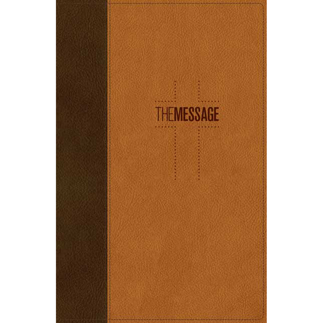 The Message Deluxe Gift Bible Brown / Tan (Imitation Leather)