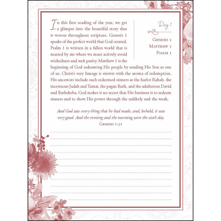 Read Through The Bible In A Year Journal (Hardcover)