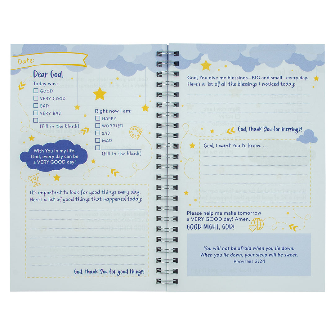 Good Night, God: A Bedtime Prayer Map For Girls (Spiral-Bound)