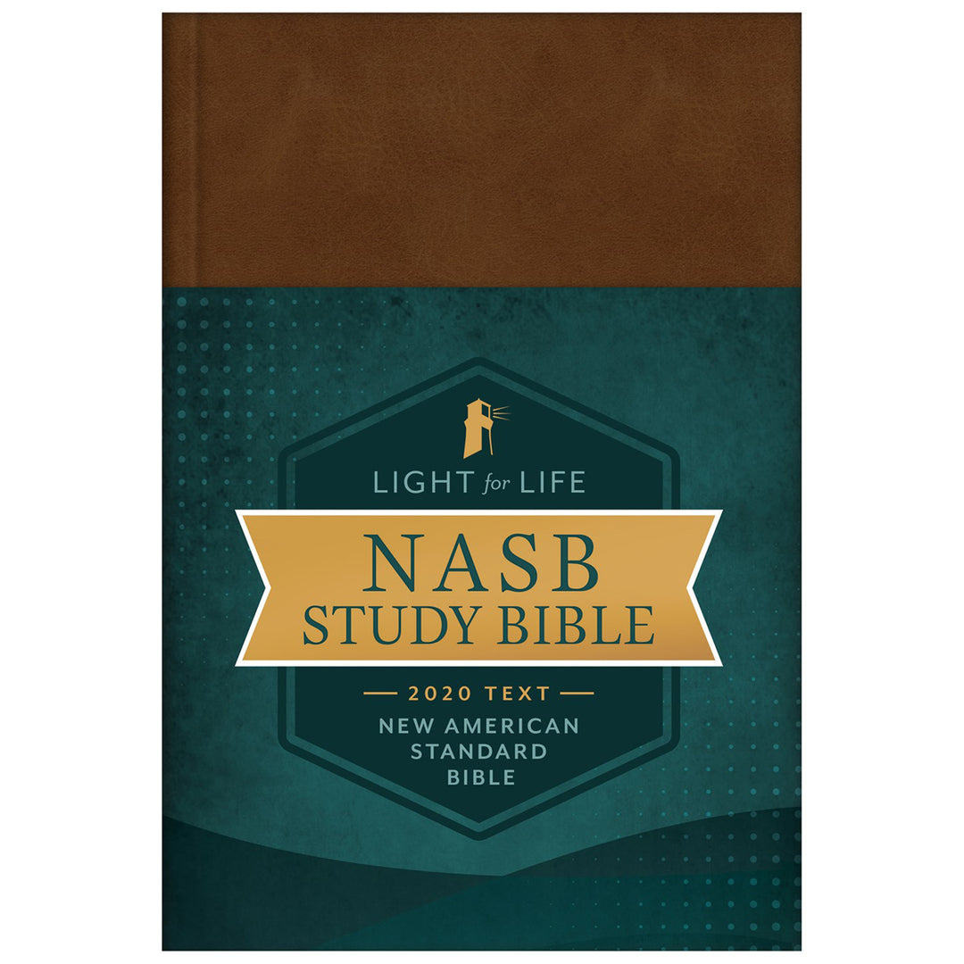 NASB The Light For Life Study Bible Golden Caramel (Hardcover)
