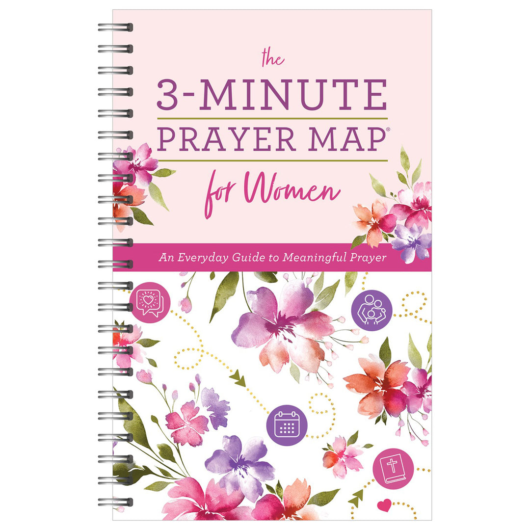 The 3-Minute Prayer Map For Women: An Everyday Guide To Meaningful Prayer (Spiral-Bound)