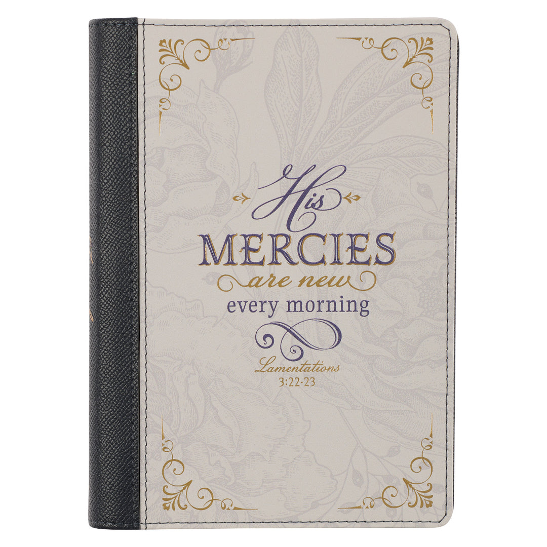 His Mercies Are New Purple Zipped Journal - Lam. 3:22-23