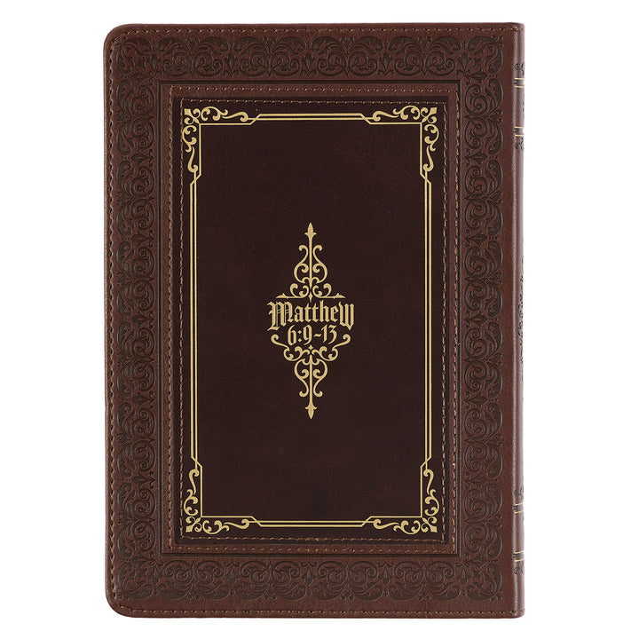 The Lord's Prayer Matthew 6:9-13 (Faux Leather Journal)