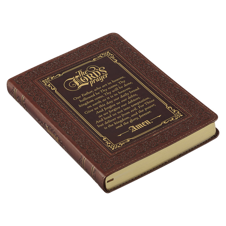 The Lord's Prayer Matthew 6:9-13 (Faux Leather Journal)