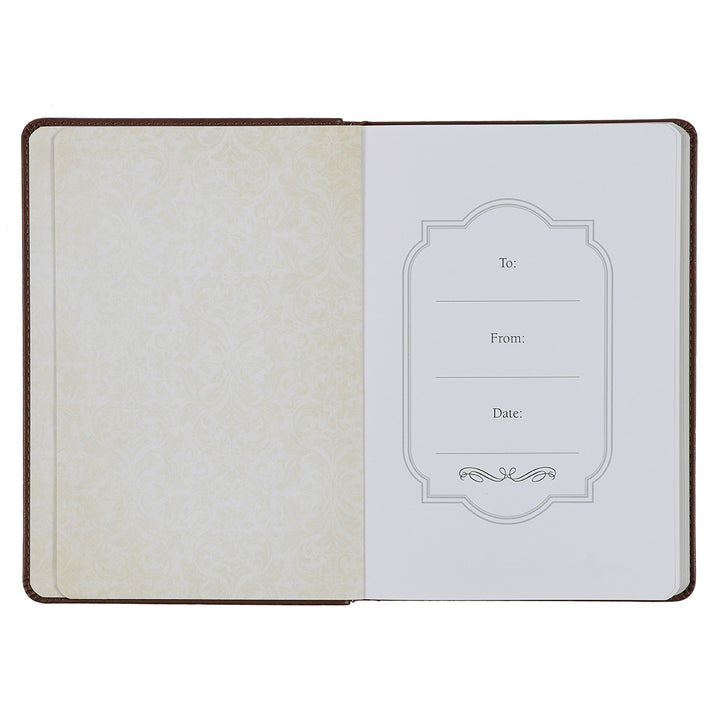 The Lord's Prayer Matthew 6:9-13 (Faux Leather Journal)