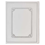 KJV White Faux Leather Family Bible Double Column Format
